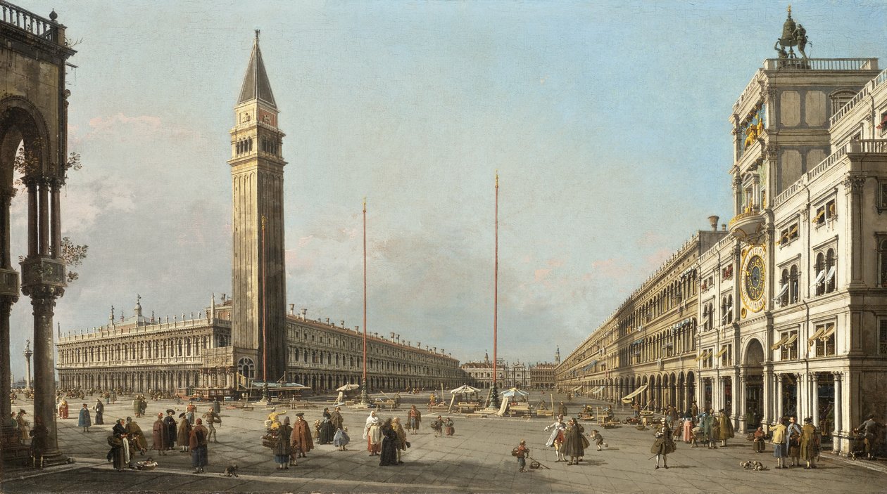 圣马可广场南面和西面，1763年 作者 乔瓦尼·安东尼奥运河（Canaletto）