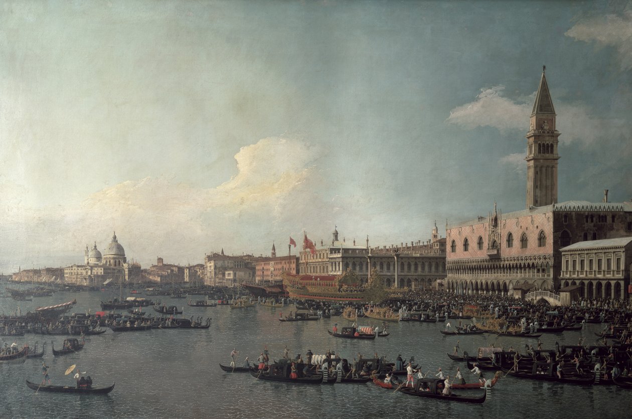 圣马可盆地在耶稣升天日，1740年 作者 乔瓦尼·安东尼奥运河（Canaletto）