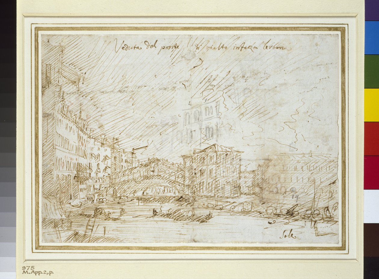 里亚托桥 作者 乔瓦尼·安东尼奥运河（Canaletto）