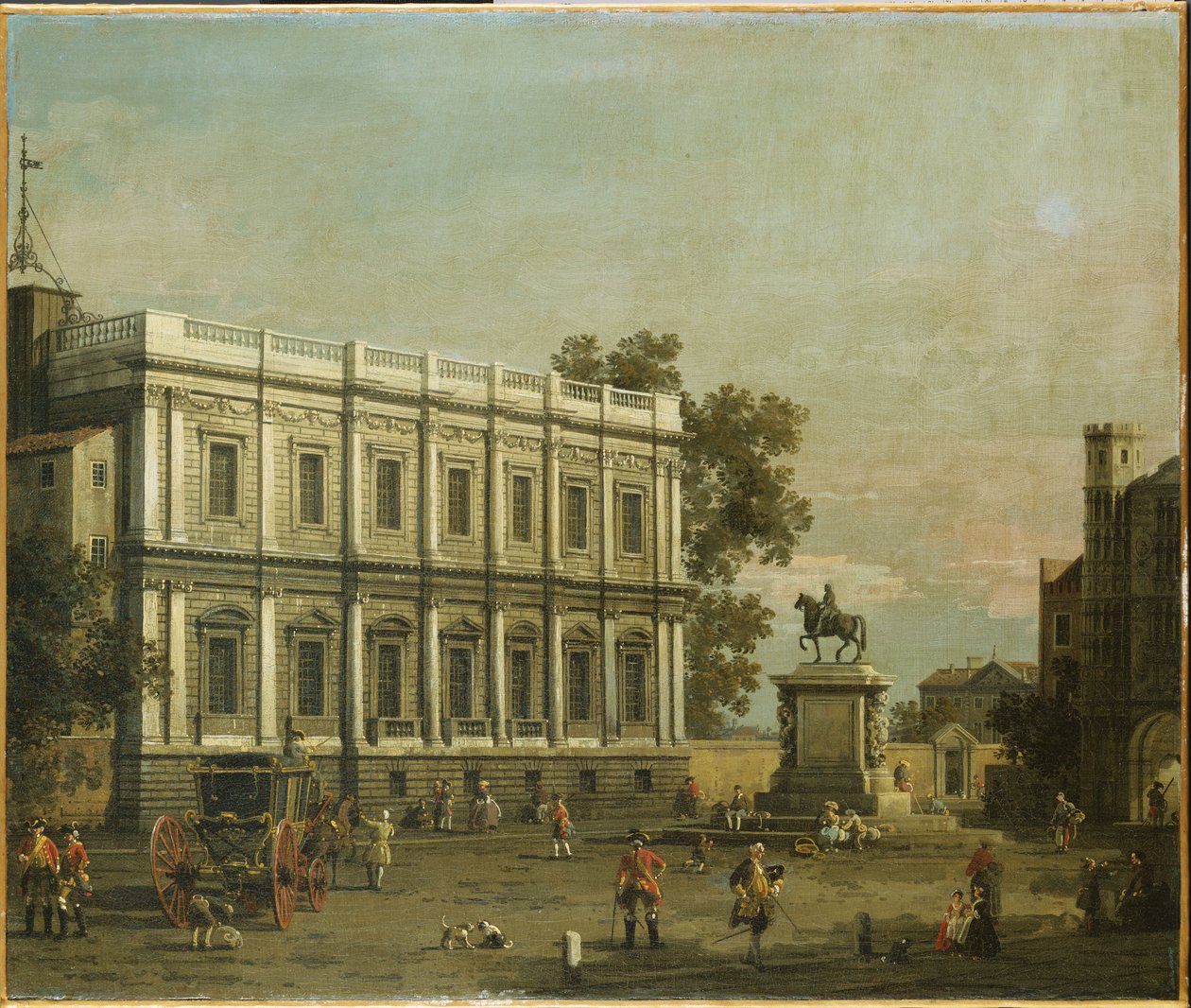 1754年在白厅的建筑物随想 作者 乔瓦尼·安东尼奥运河（Canaletto）