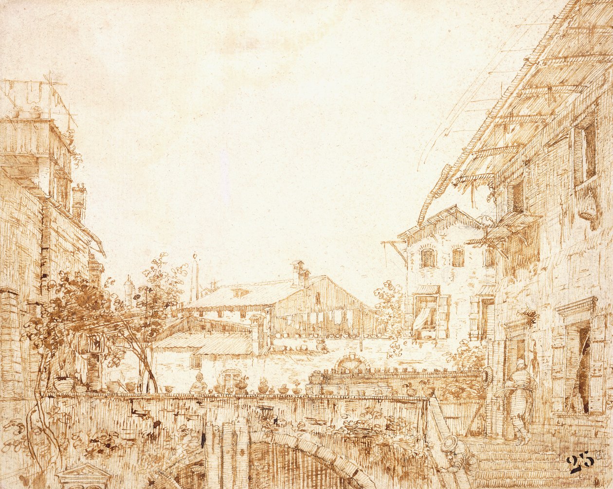 帕多瓦露台景观， 作者 乔瓦尼·安东尼奥运河（Canaletto）