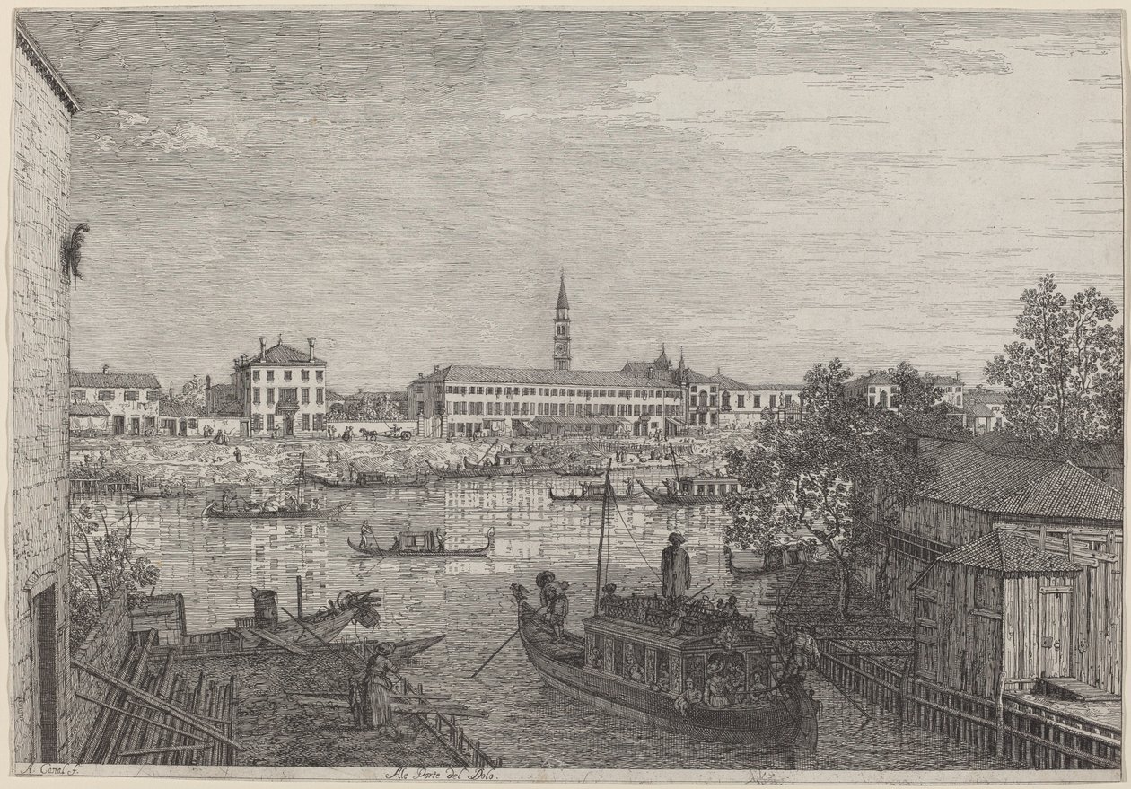 Ale Porto del Dolo, c. 17351746. 作者 卡纳莱托