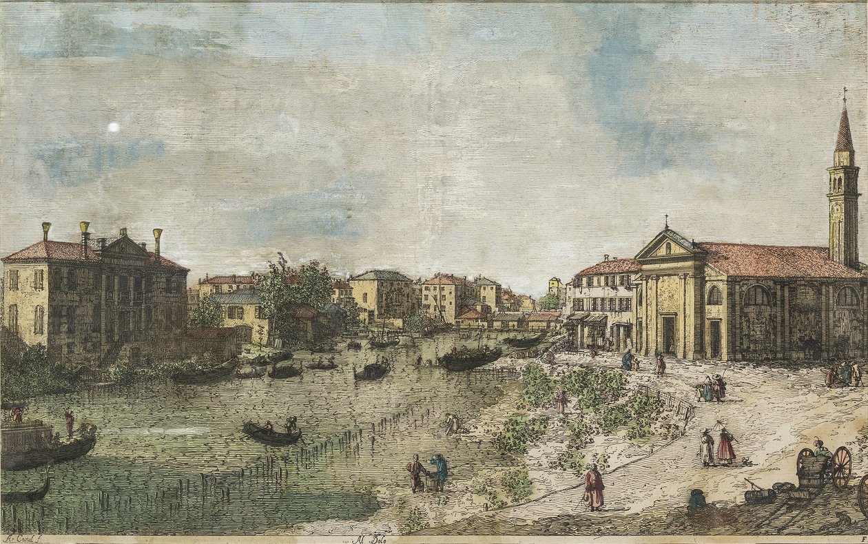 Canaletto Al Dolo 着色 作者 卡纳莱托