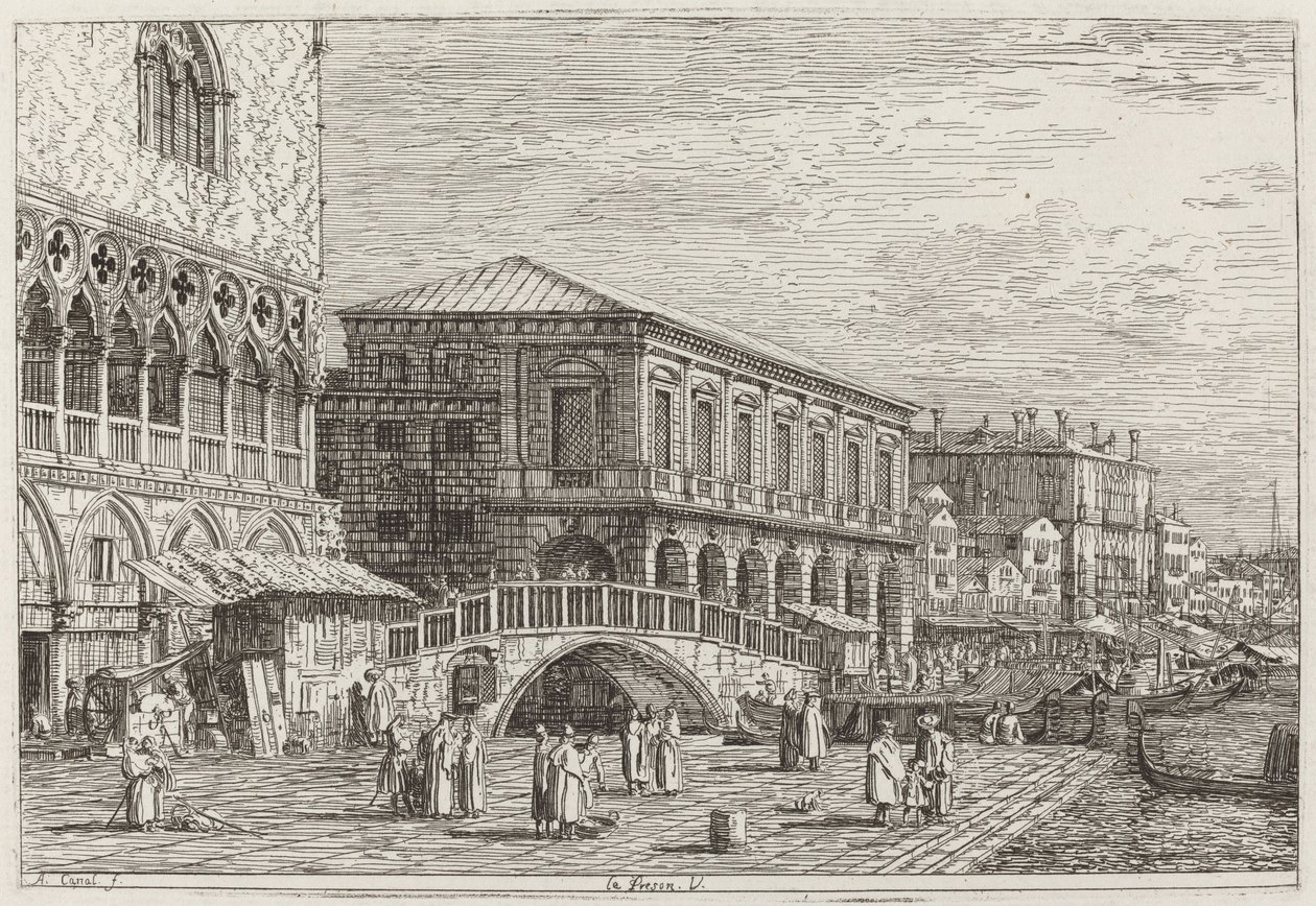 Le Preson.V. [左下]，约1735-1746。 作者 卡纳莱托