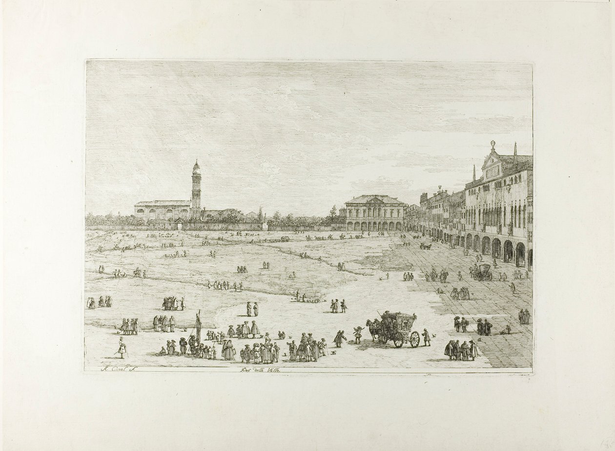 Prà della Valle，来自 Vedute 作者 卡纳莱托