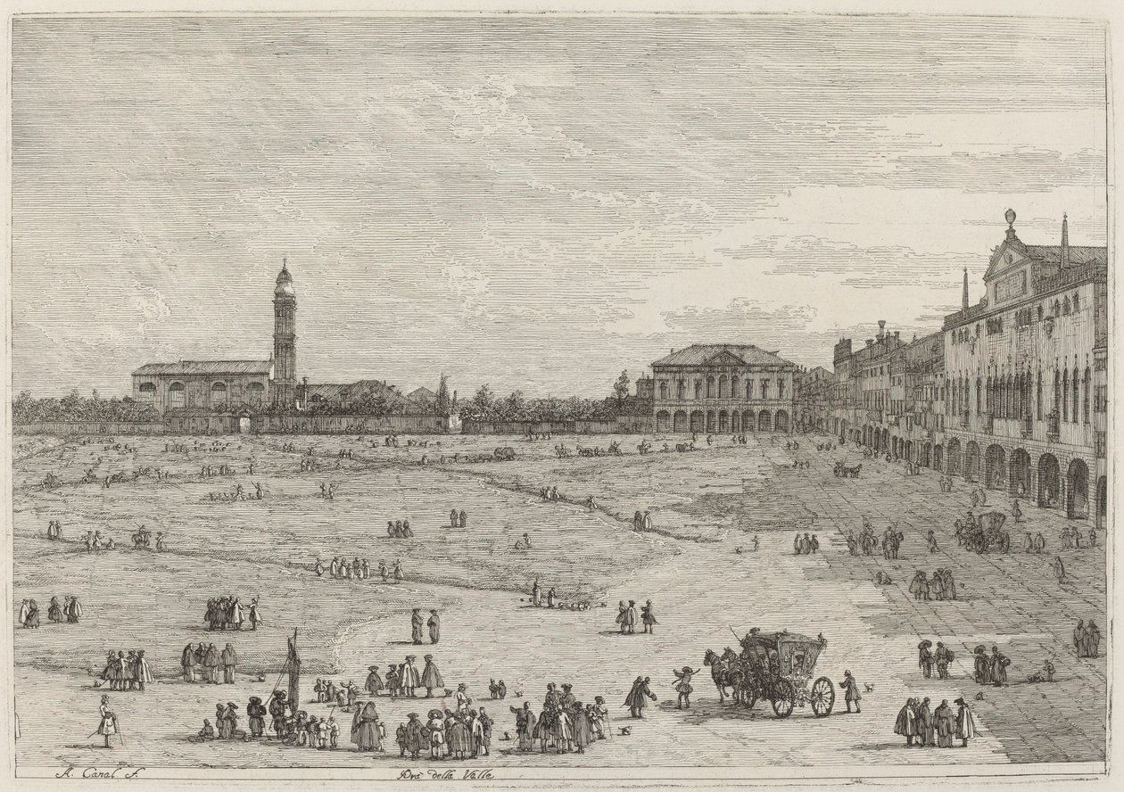 Pra della Valle，约1735-1746。 作者 卡纳莱托