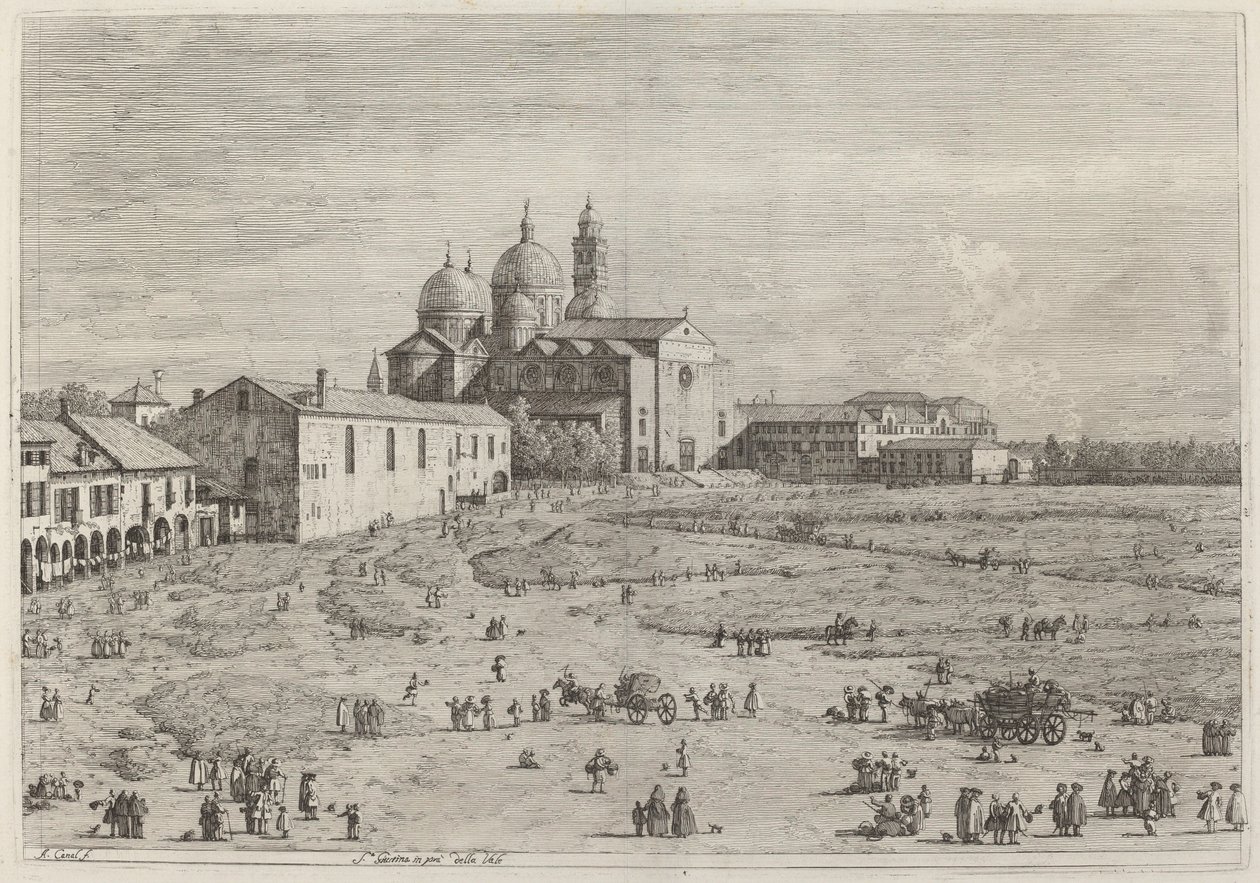 S.Giustina in pra della Vale, c. 17351746. 作者 卡纳莱托