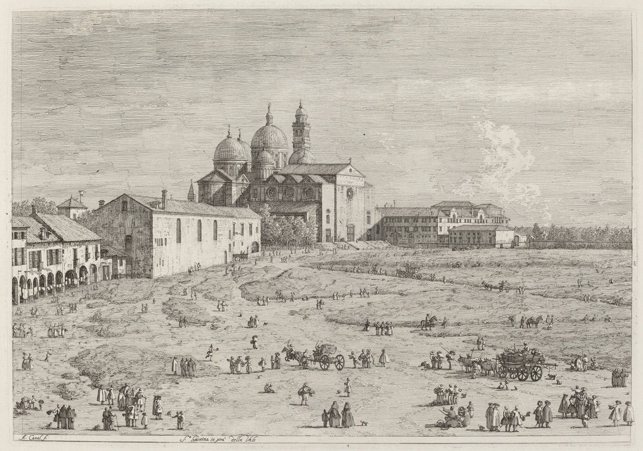 S.Giustina in pra della Vale, c. 17351746. 作者 卡纳莱托