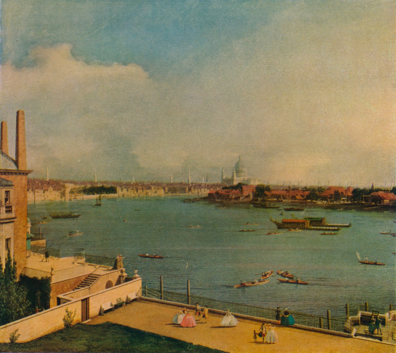 里士满府的泰晤士河，1746年 作者 乔瓦尼·安东尼奥运河（Canaletto）