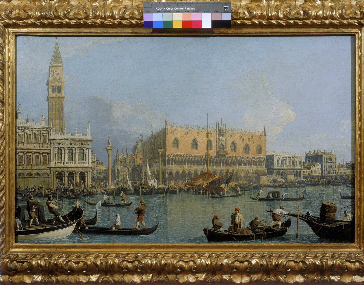 在威尼斯总督宫的视图 作者 乔瓦尼·安东尼奥运河（Canaletto）