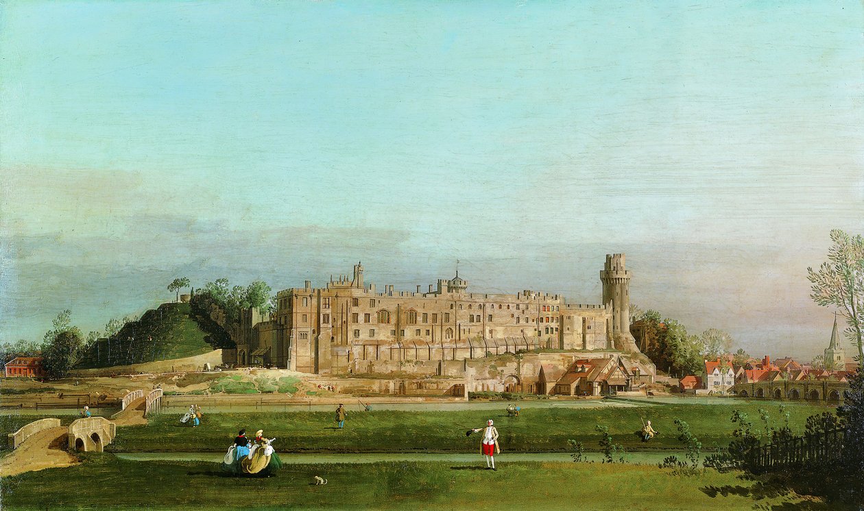 沃里克城堡，1748年。 作者 乔瓦尼·安东尼奥运河（Canaletto）