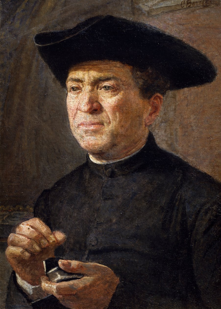 一撮鼻烟，意大利 Canuto Borelli (1852-1928) 作画 作者 卡努托·波雷利（Canuto Borelli）