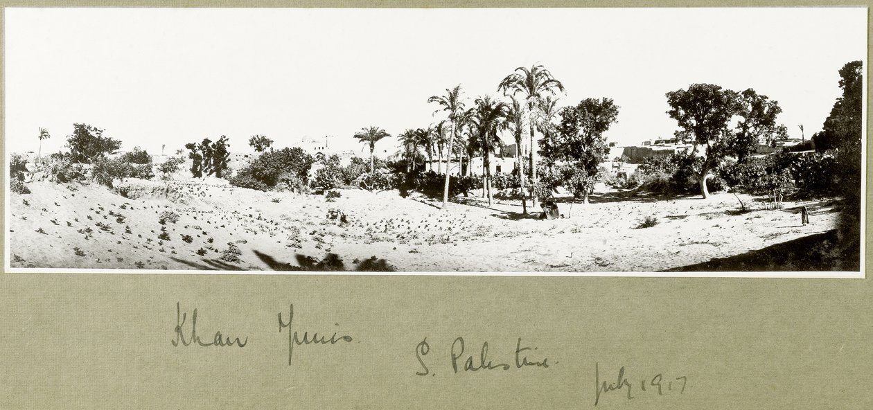 南巴勒斯坦汗尤尼斯，1917年7月 作者 上尉亚瑟·罗兹（Arthur Rhodes）
