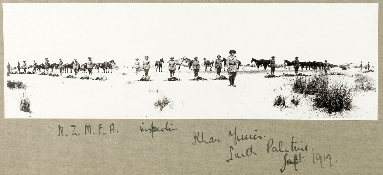NZMFA检查，Khan Yunis，1917年9月 作者 上尉亚瑟·罗兹（Arthur Rhodes）