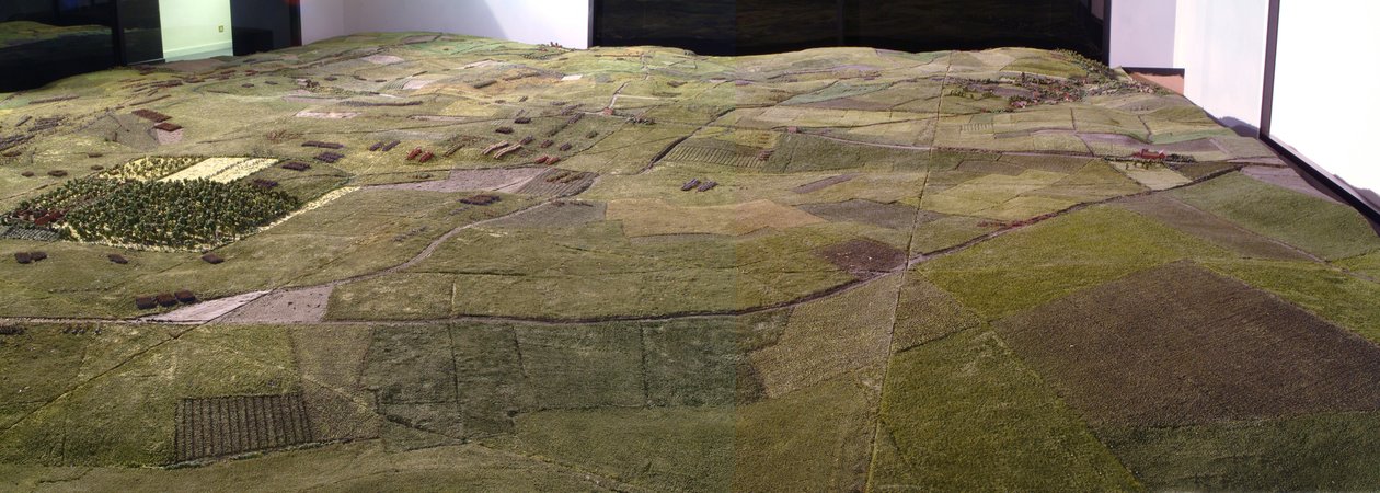 滑铁卢战役的西洋镜在1815年6月18日19.45小时展示军队（混合媒体）（详情） 作者 上尉威廉·西伯恩