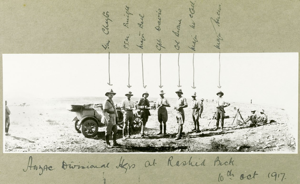 1917年10月，Rashid Beck的ANZAC分区总部 作者 上尉亚瑟·罗兹（Arthur Rhodes）
