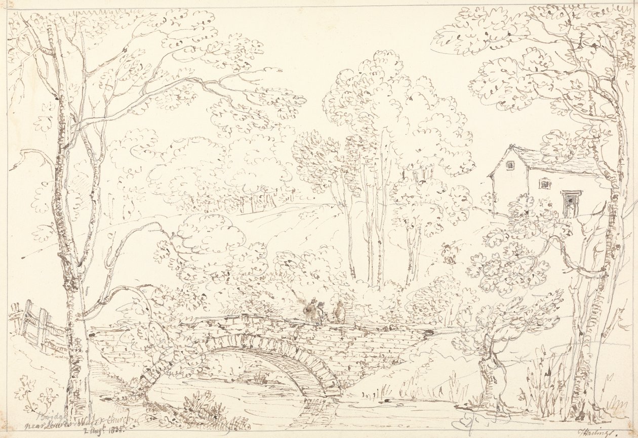 洛斯沃特教堂附近的桥，1835 年 8 月 2 日 作者 船长托马斯黑斯廷斯