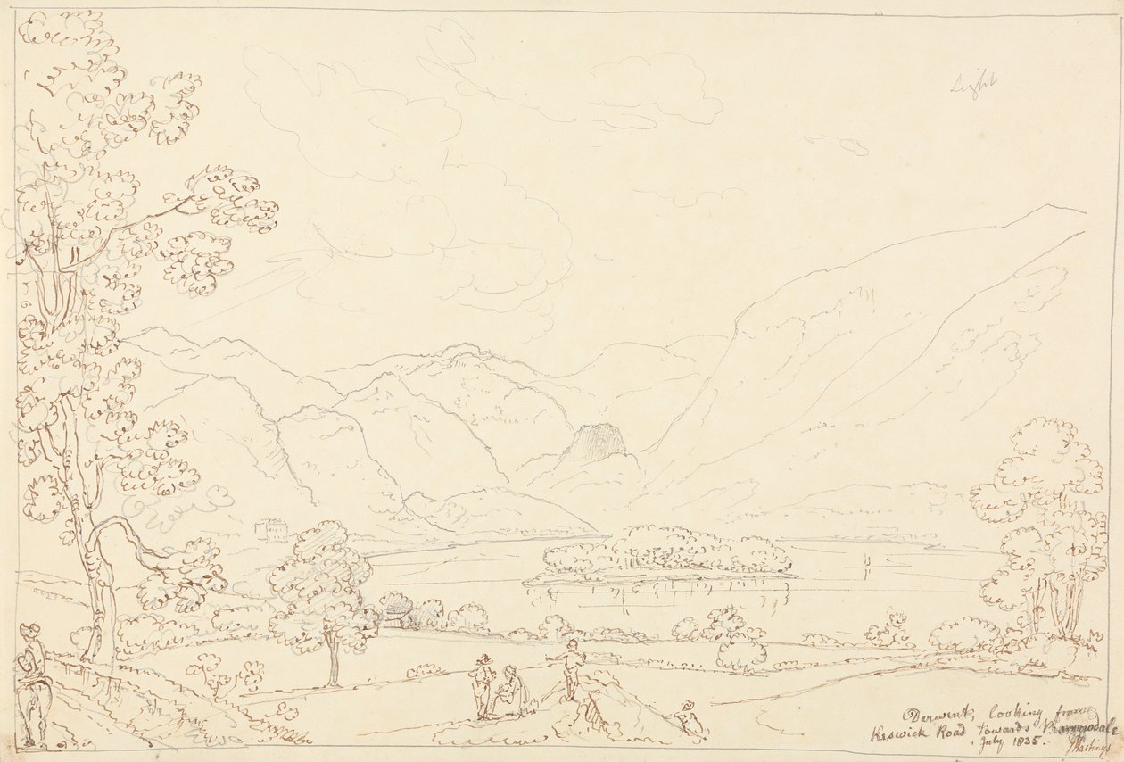 德温特展望博罗代尔，1835 年 7 月 作者 船长托马斯黑斯廷斯