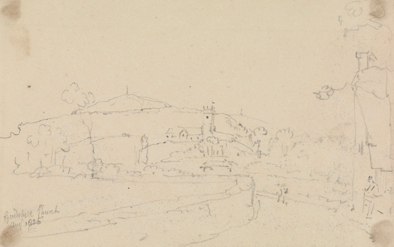 戈德希尔教堂，1826 年 8 月 作者 船长托马斯黑斯廷斯