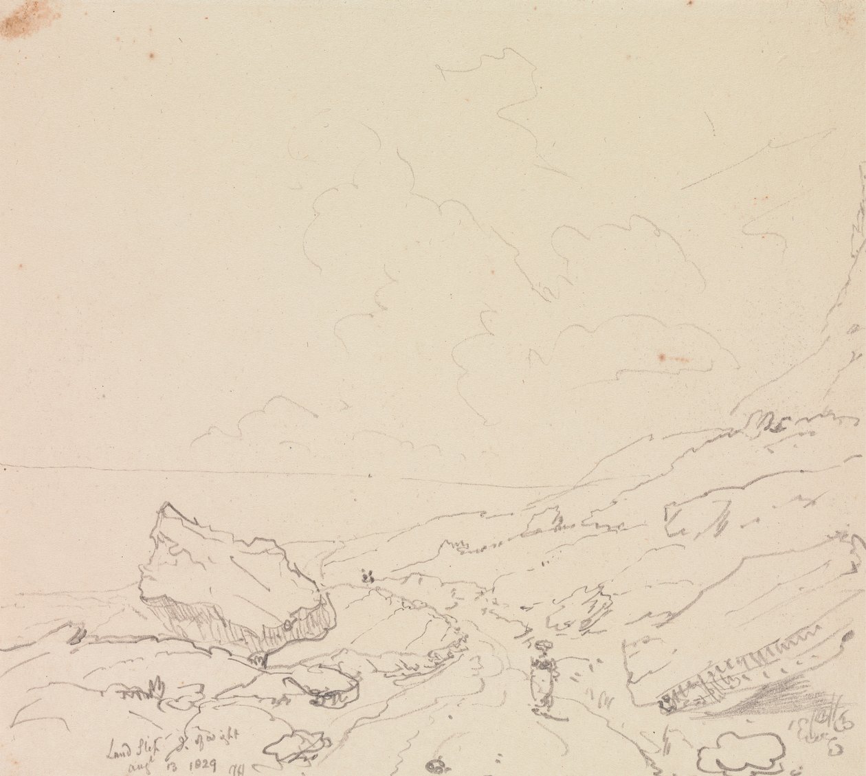 Landslip, Isle of Wight, 13 August 1829 作者 船长托马斯黑斯廷斯