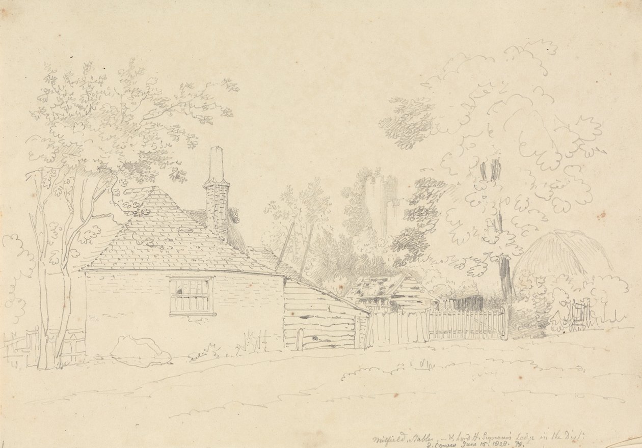 米尔菲尔德马厩，东考斯，1828 年 6 月 15 日 作者 船长托马斯黑斯廷斯