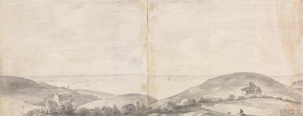 1820 年 4 月，前往黑斯廷斯附近鱼塘的路上 作者 船长托马斯黑斯廷斯