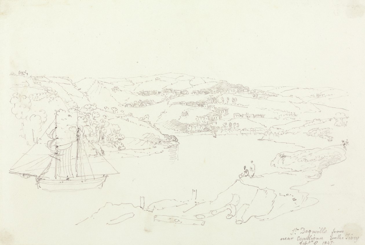 圣多格梅尔斯 (Saint Dogmaels)，1847 年 9 月 8 日，来自泰菲 (Teifi) 上的卡迪根 (Cardigan) 作者 船长托马斯黑斯廷斯