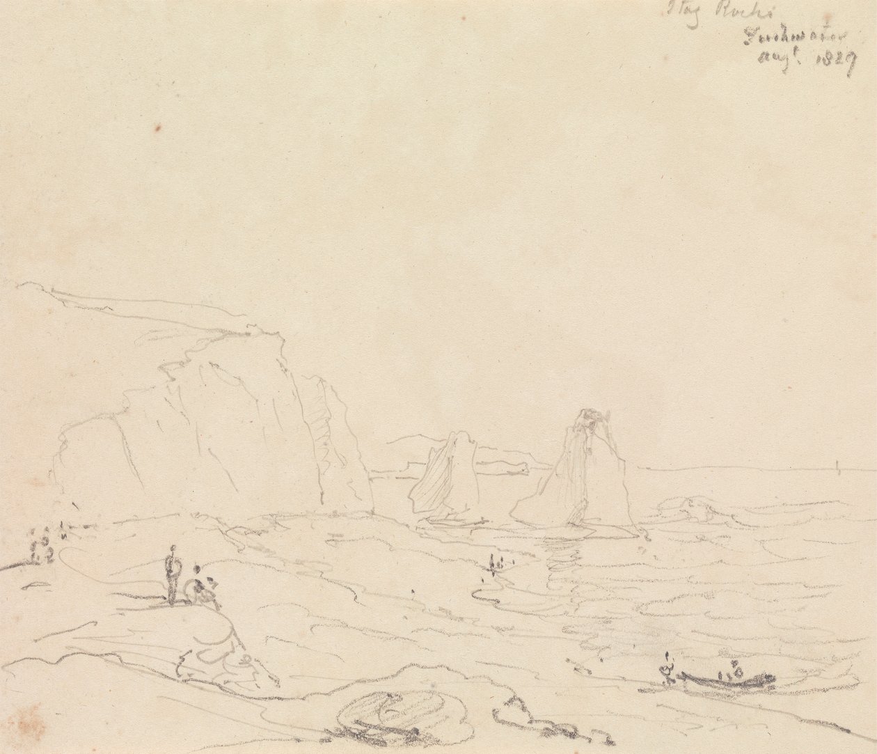 鹿岩，淡水，1827 年 8 月 作者 船长托马斯黑斯廷斯