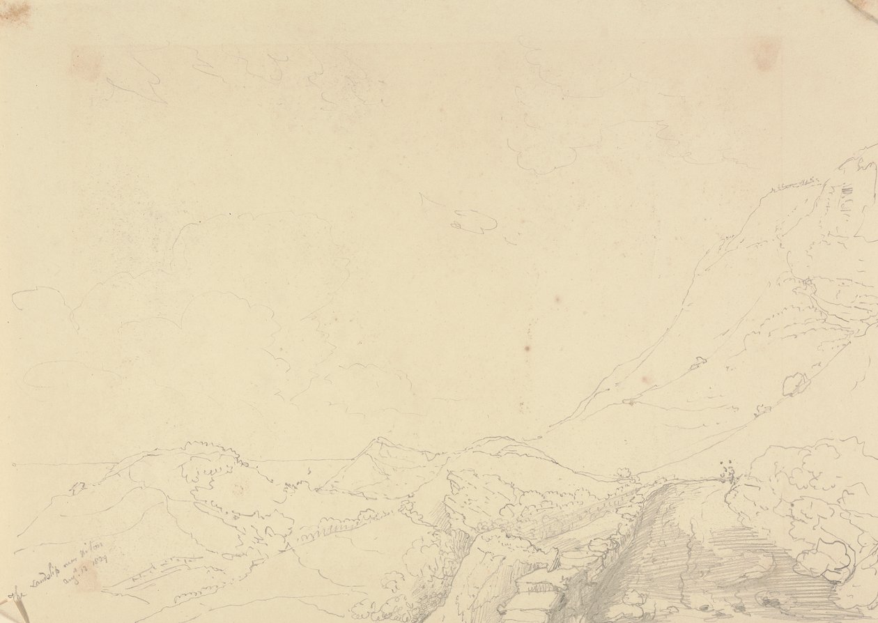尼顿上空的山崩，1829 年 8 月 13 日 作者 船长托马斯黑斯廷斯