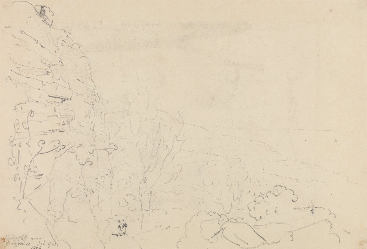 怀特岛圣劳伦斯附近的 Undercliff 作者 船长托马斯黑斯廷斯