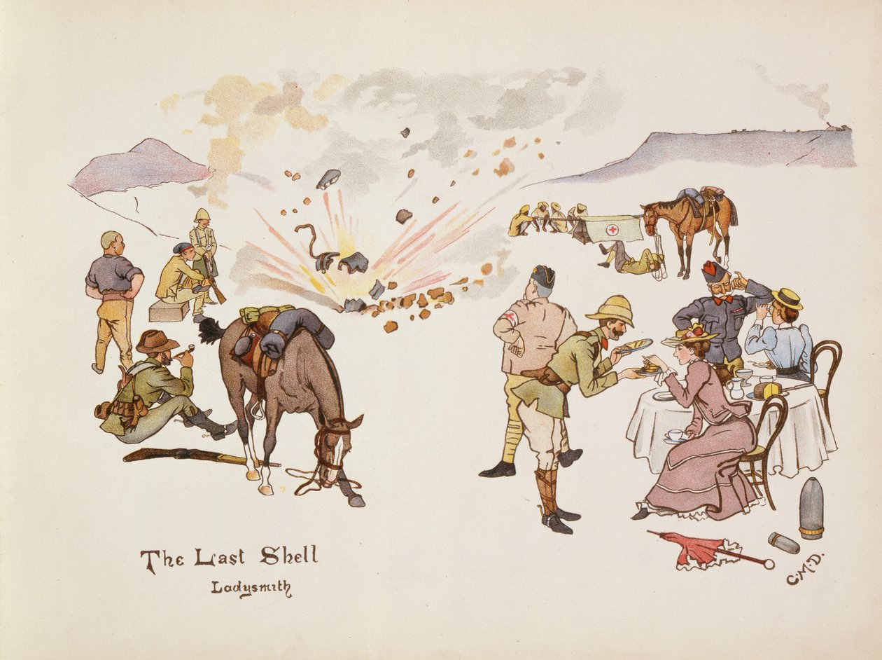 The Last Shell，Ladysmith，来自Ladysmith的Leaguer，1900年 作者 克莱夫·迪克森船长