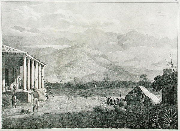 The Seremoogy，或Streemoogy，Pass，Neelgherry Mountains，1 of Neilgherries，或印度南部Coimbetoor的蓝山，由McCurdy船长出版，1830年出版 作者 麦卡迪之后的EA队长