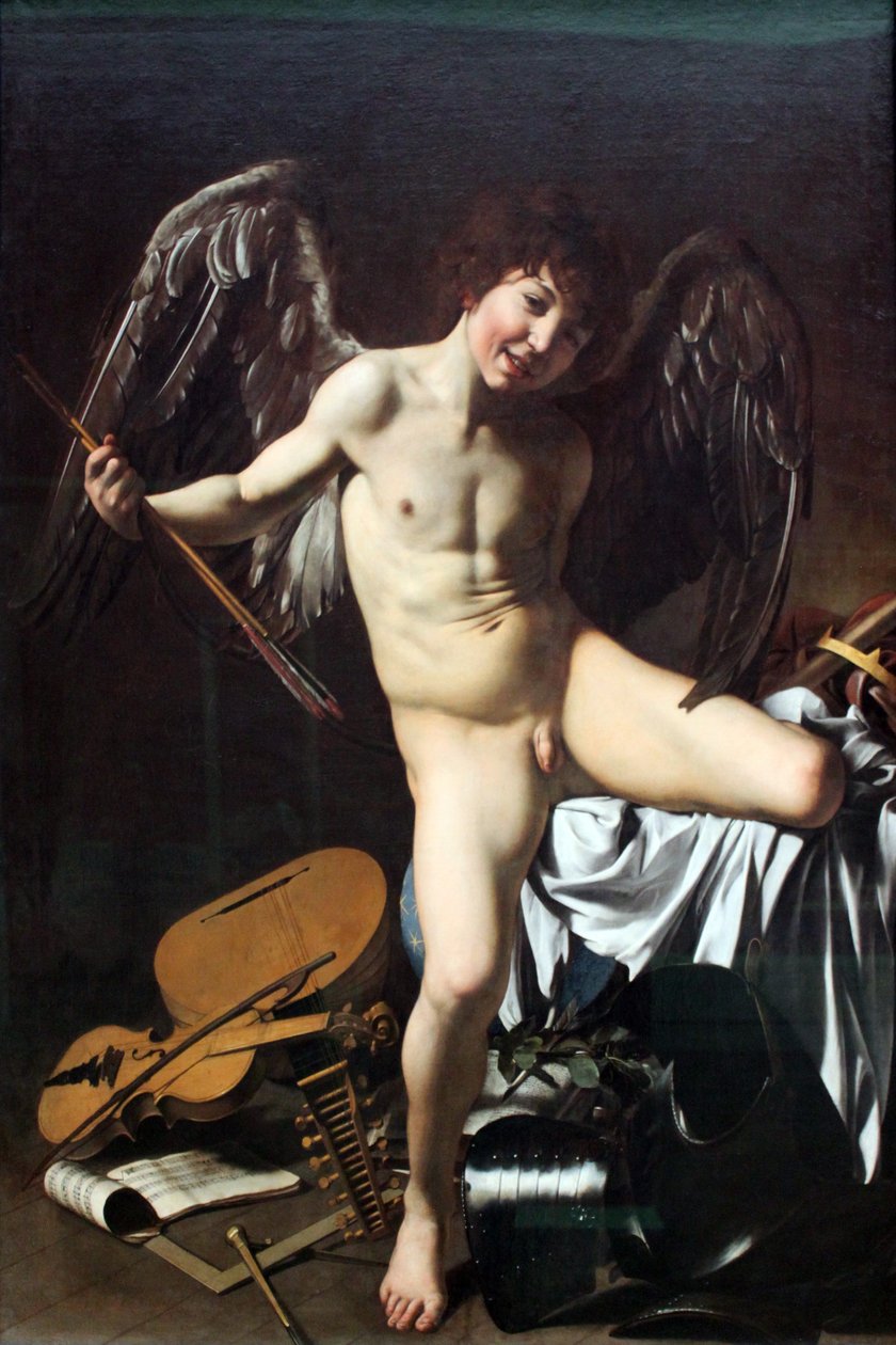 德语： Amor als Sieger Amor Vincit Omnia 作者 卡拉瓦乔