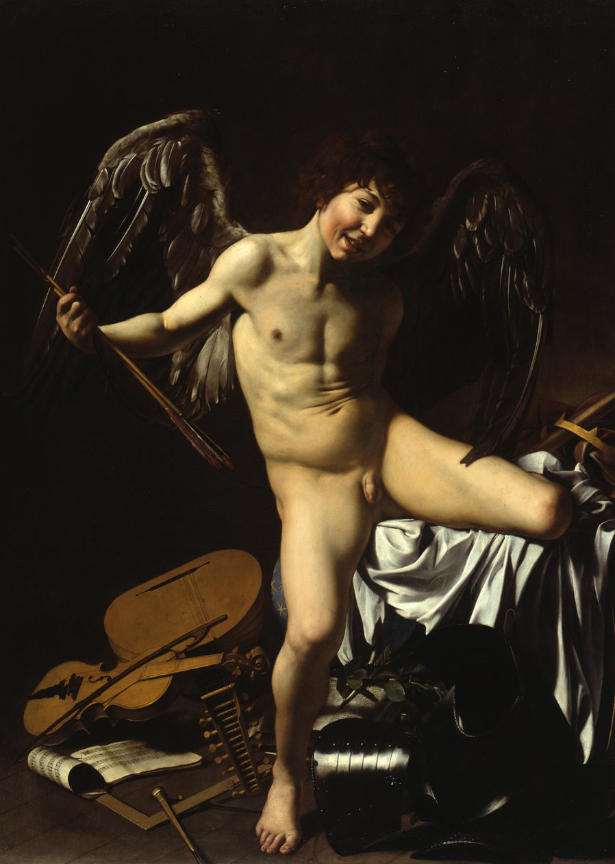 德语： Amor als Sieger Amor Vincit Omnia 作者 卡拉瓦乔