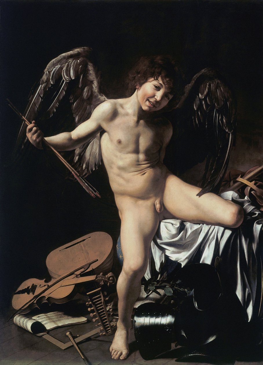 德语： Amor als Sieger Amor Vincit Omnia 作者 卡拉瓦乔