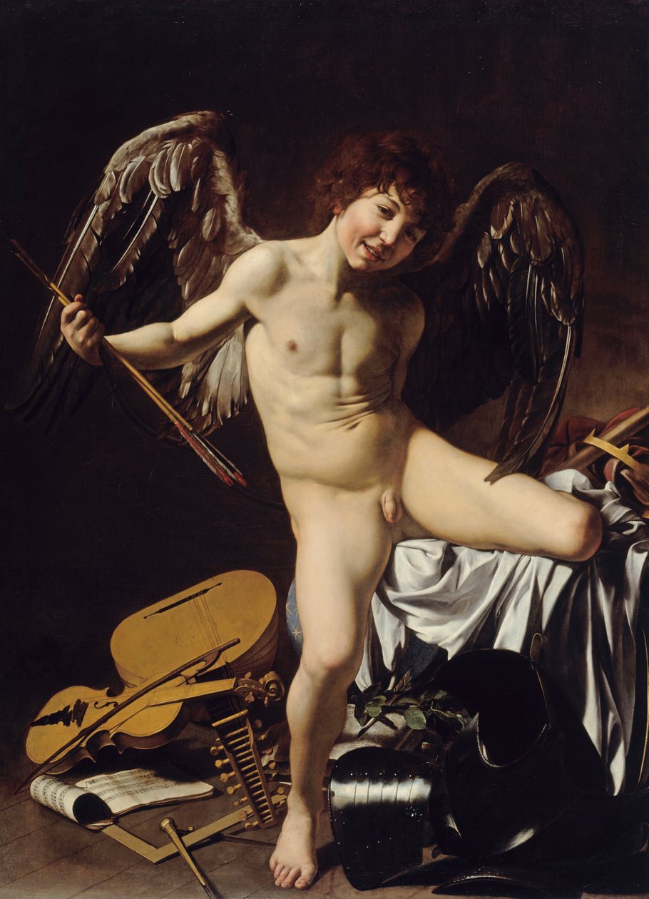 德语： Amor als Sieger Amor Vincit Omnia 作者 卡拉瓦乔