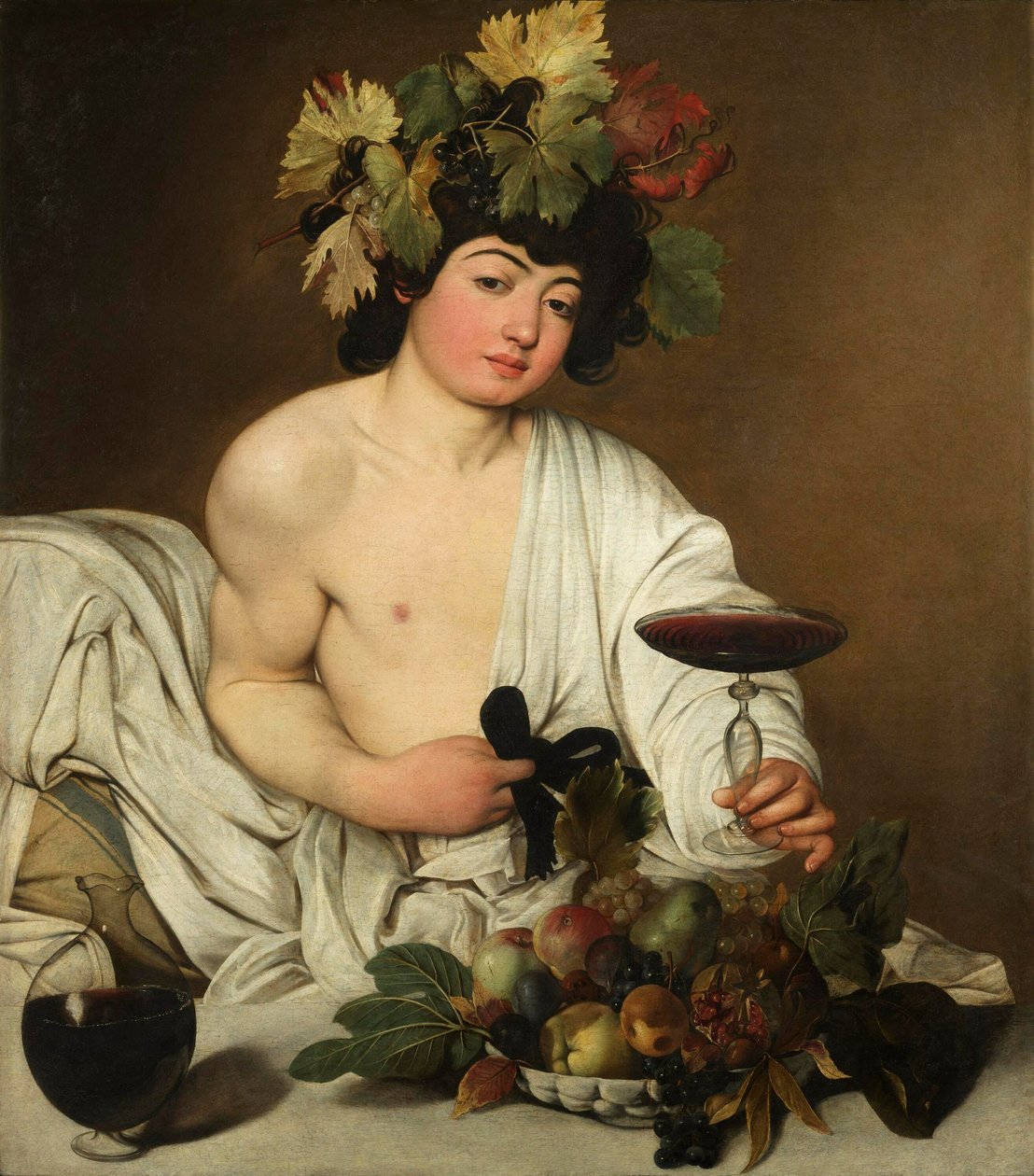 意大利语: Bacco Bacchus 作者 卡拉瓦乔