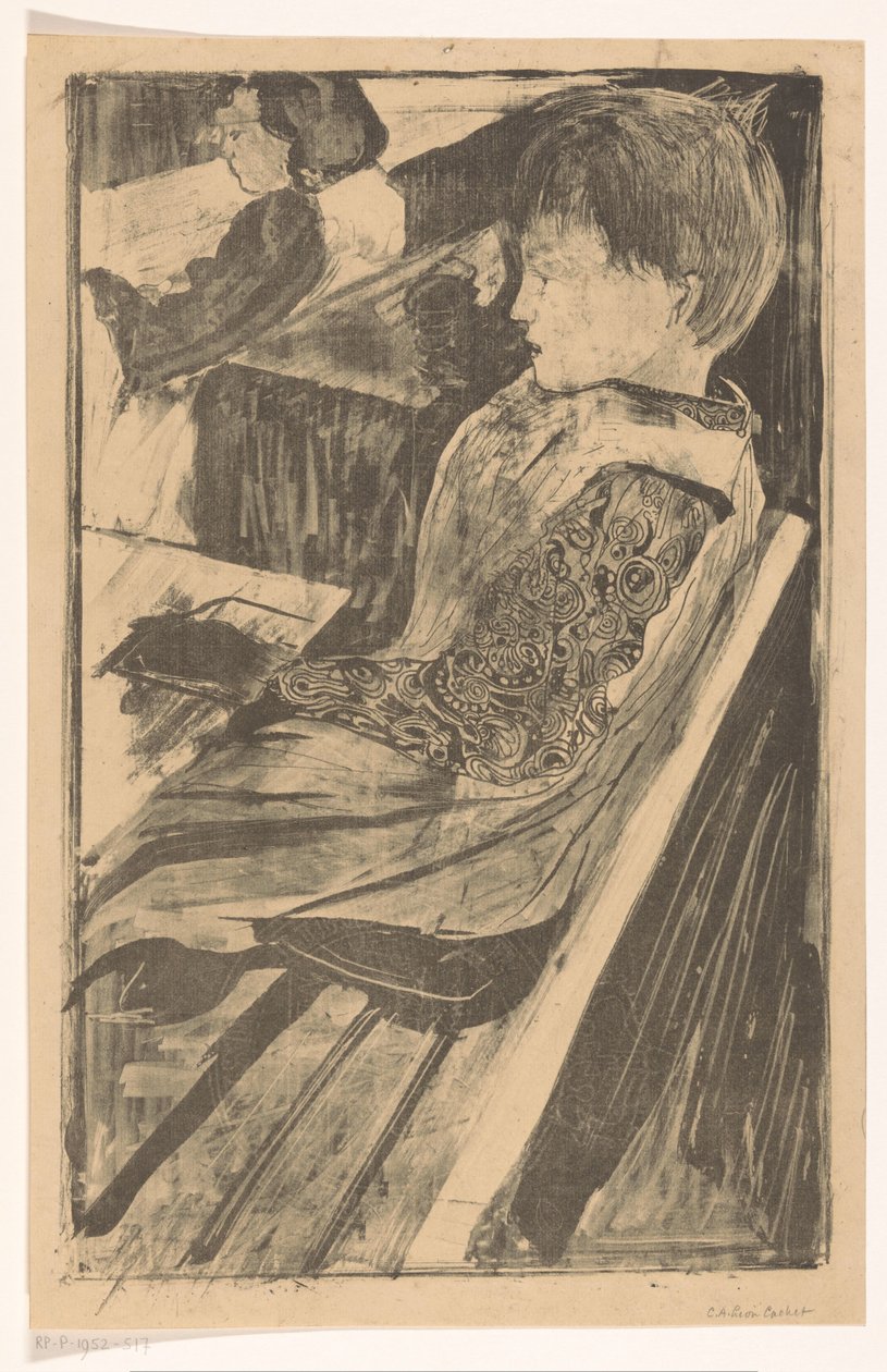 在校儿童 作者 Carel Adolph 狮子纪念章