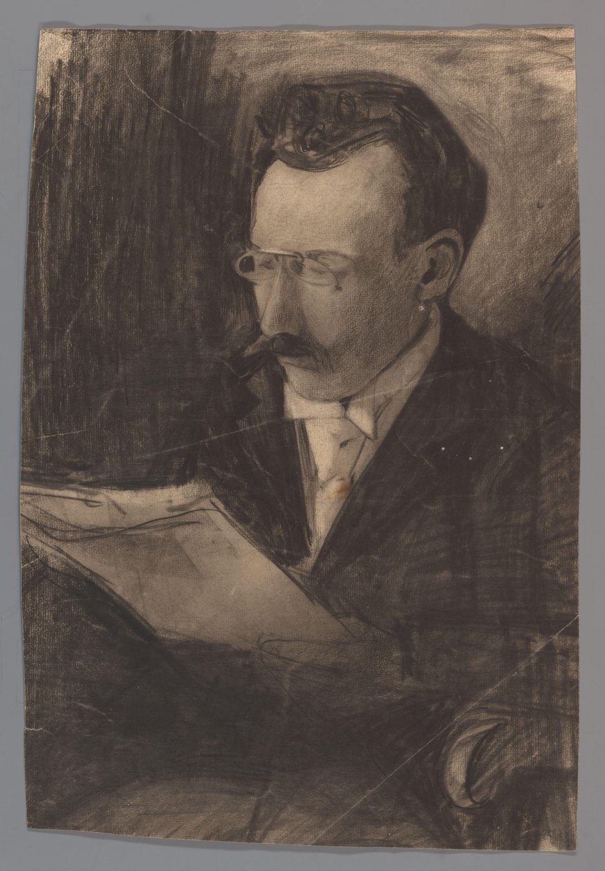 一个读书的人的肖像 作者 Carel Adolph 狮子纪念章