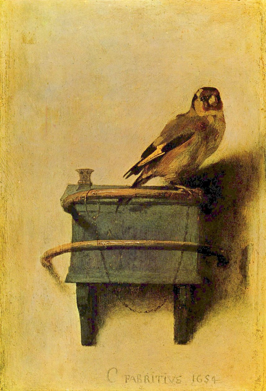阿拉伯语  金翅雀 作者 卡雷尔·法布里修斯（Carel Fabritius）