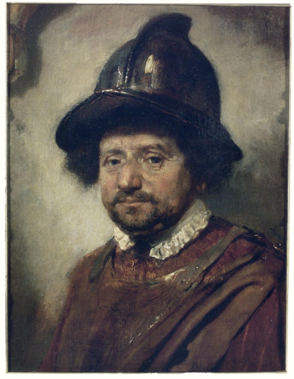 戴头盔的男人 作者 卡雷尔·法布里修斯（Carel Fabritius）