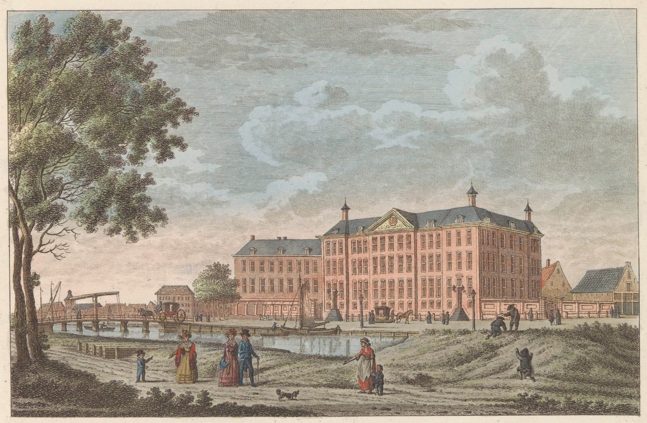 阿姆斯特丹路德会执事院，约 1790 年
Luthersche Diaconie en Bestedelingenhuis te Amsterdam / Hospice des orphelins Lutheriens et pensionnette pour la viellesse de cette religion（标题见实物） 作者 卡雷尔·弗雷德里克·本多普 (I)