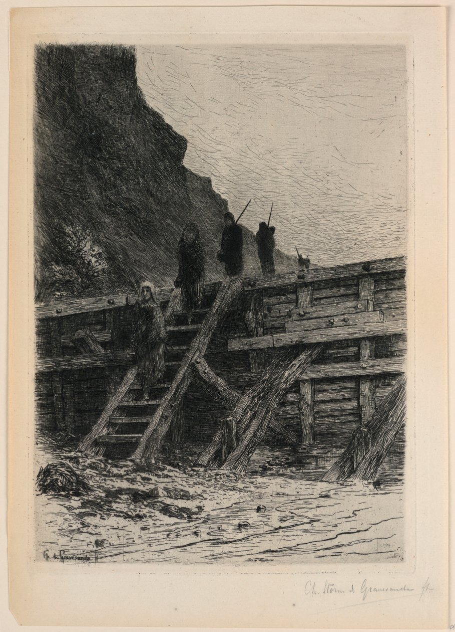 La Retour de la Pêche 作者 Carel Nicolaas Storm van 的 Gravensande