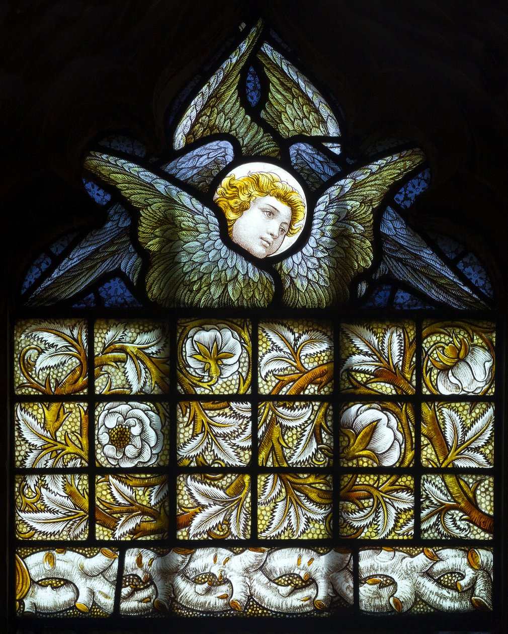 Angel＆Foliage，1884 作者 卡尔·阿尔姆奎斯特