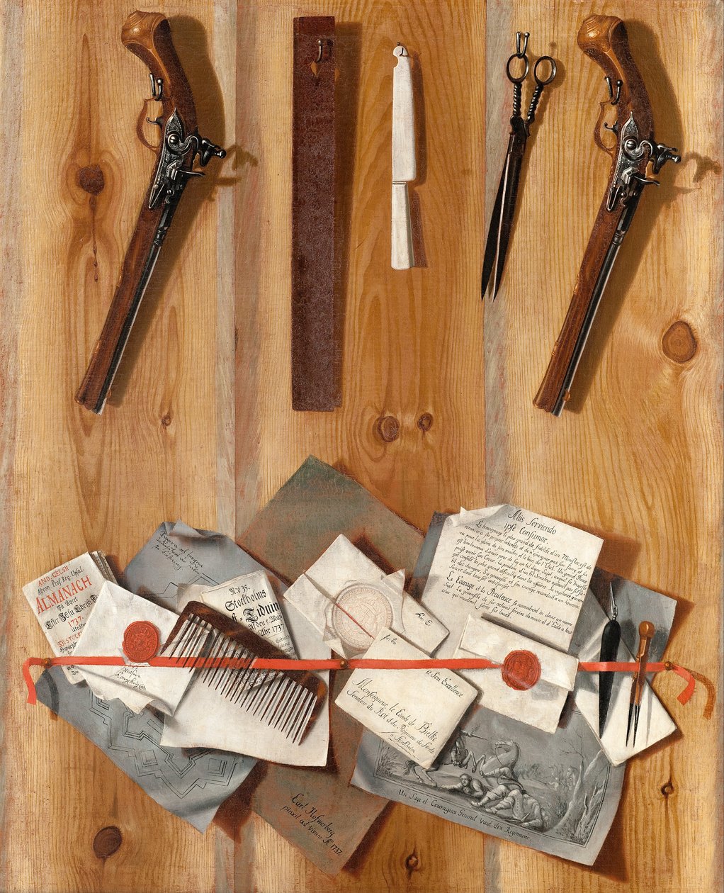 Trompe l&39;Oeil 1737 作者 卡尔·霍夫伯格