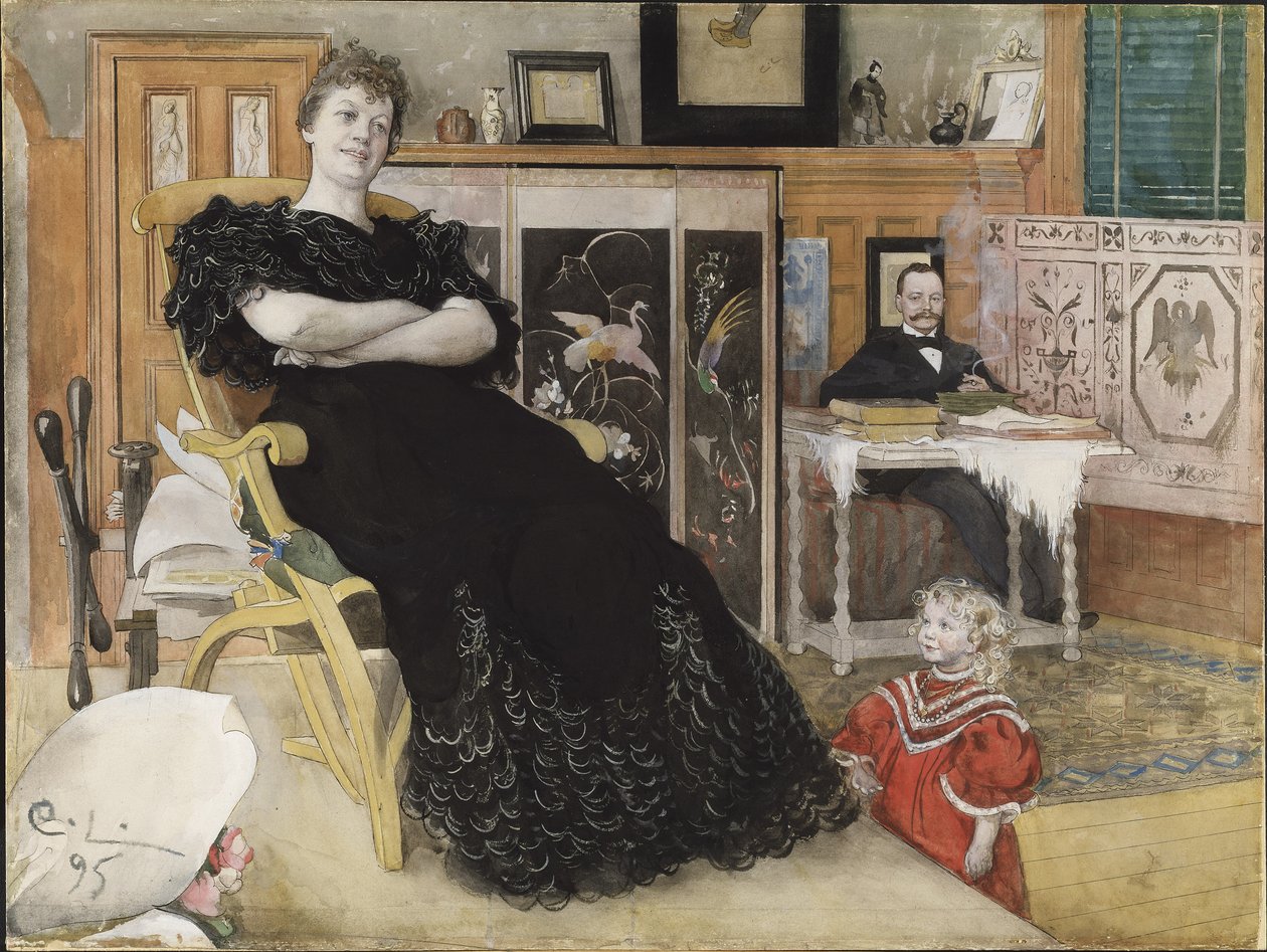 Anna Pettersson，c.1895 作者 卡尔·拉森