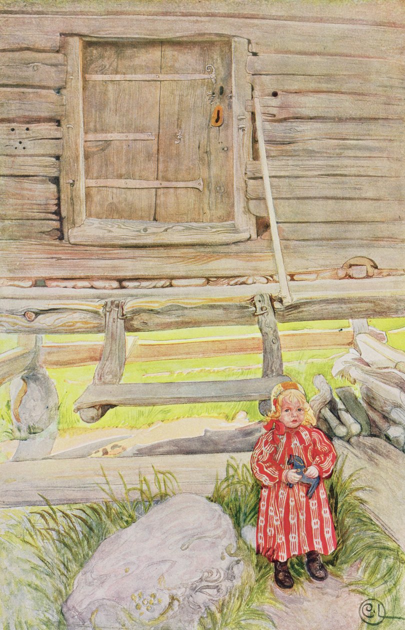 The Old Lodge，商业印刷品，1939年出版（彩色石版画） 作者 卡尔·拉森