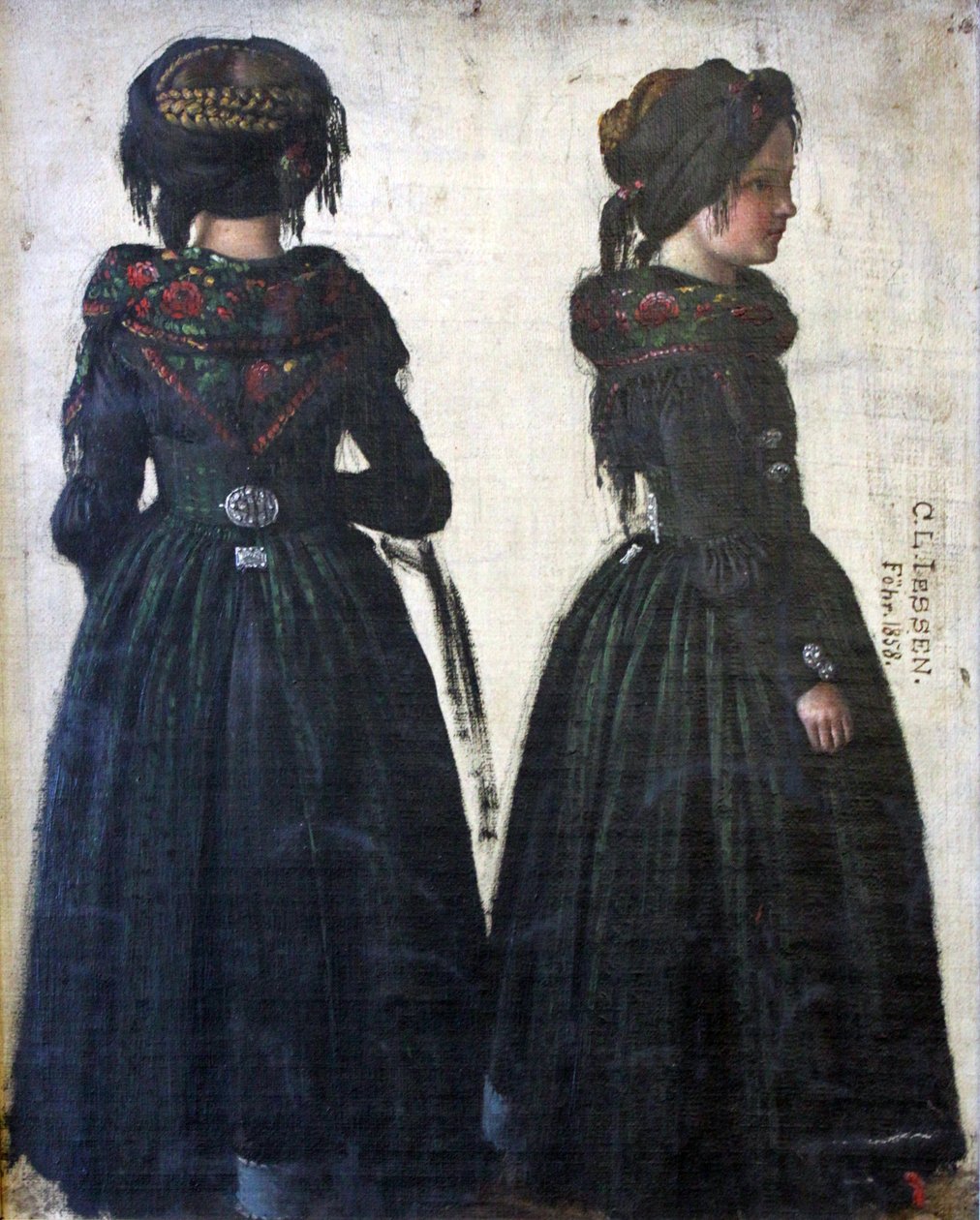 弗里斯兰女人在双重描绘 作者 卡尔·路德维希·杰森