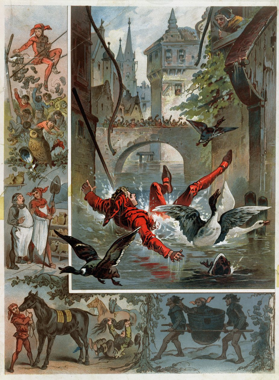 Till Eulenspiegel故事的插图由Richard Strauss（1864-1949）c.1860-80 作者 卡尔·奥弗丁格