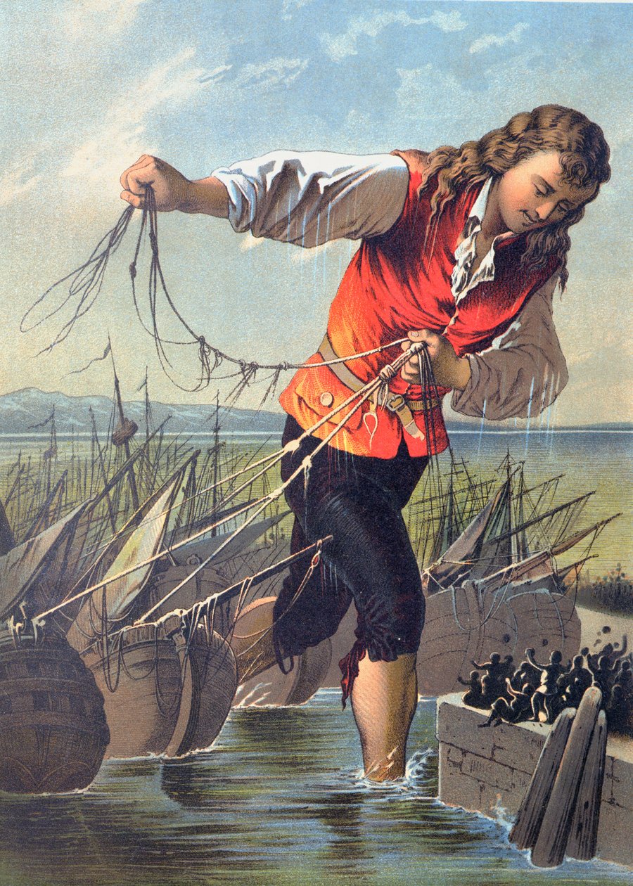 来自&39;Gulliver&39;s Travels&39;的插图作者：Jonathan Swift（1667-1745） 作者 卡尔·奥弗丁格